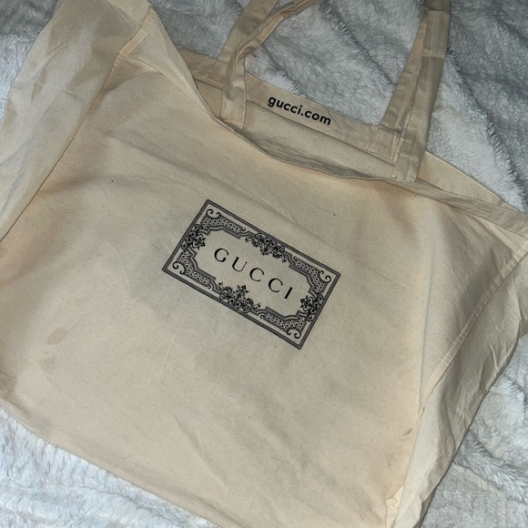 Extra large Gucci 100% cotton canvas Tote/Shopping Bag/dustbag - Picture 3 of 4